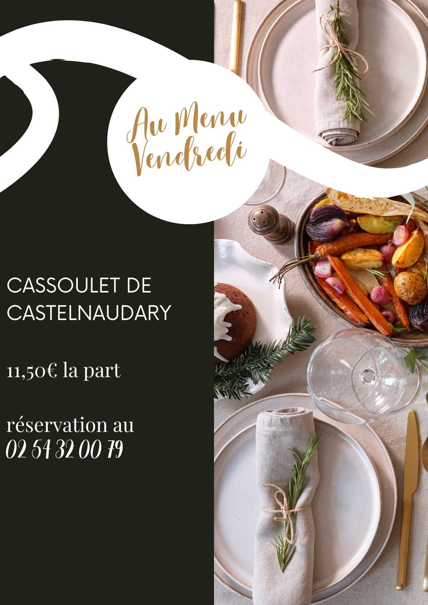 VENDREDI : Cassoulet de Castelnaudary