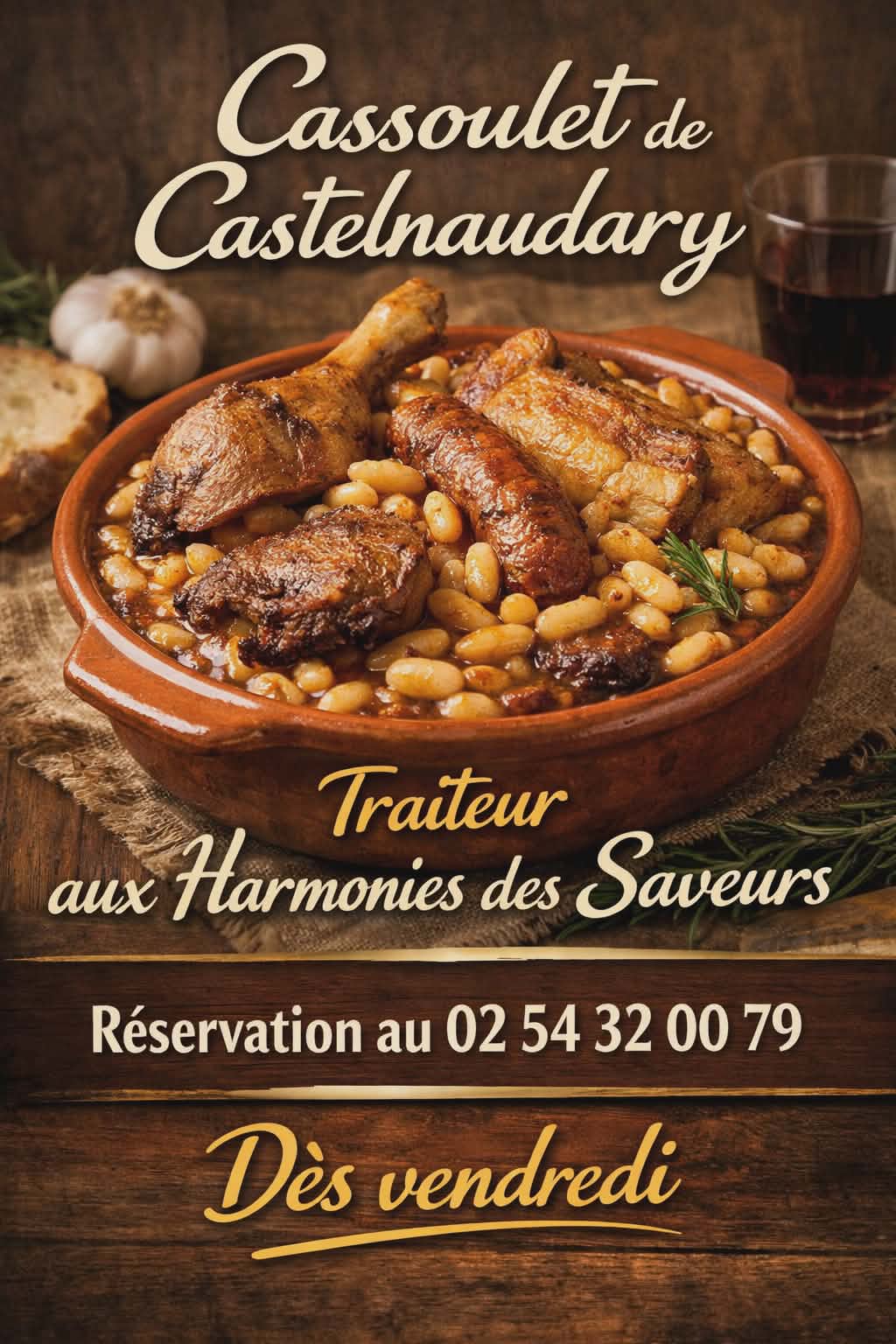 Vendredi : Cassoulet de Castelnaudary